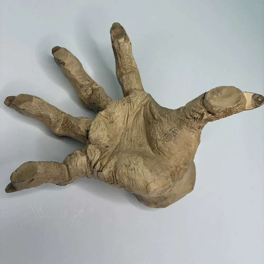 2 Halloween Witch Corpse Zombie Monster Hands Candle Holders Vtg 90’s